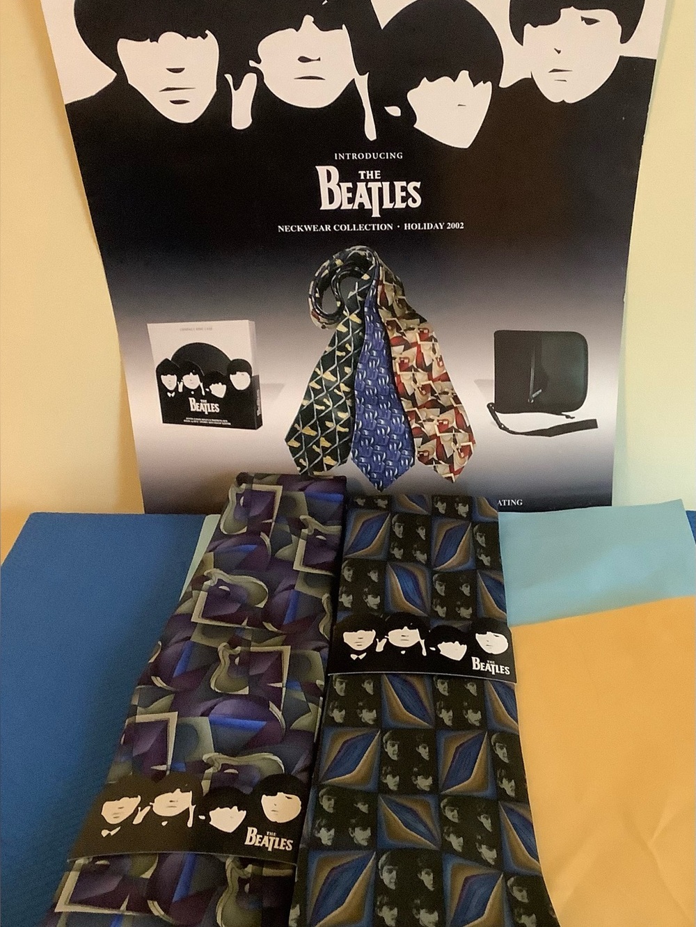 Rare Beatles Ties-2–While My Guitar Gently Weeps,With The Beatles New With Tags!